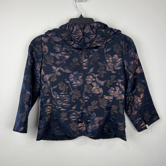 Teri Jon By Rickie Freeman Wool Blend Blazer Womens Size: 6 - Picture 2 of 8